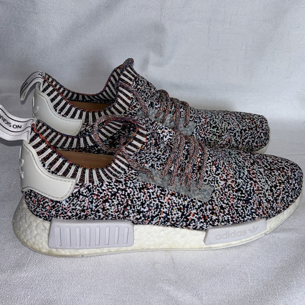 adidas NMD_R1 Primeknit Multicolor Men's Sneakers - Picture 5 of 9